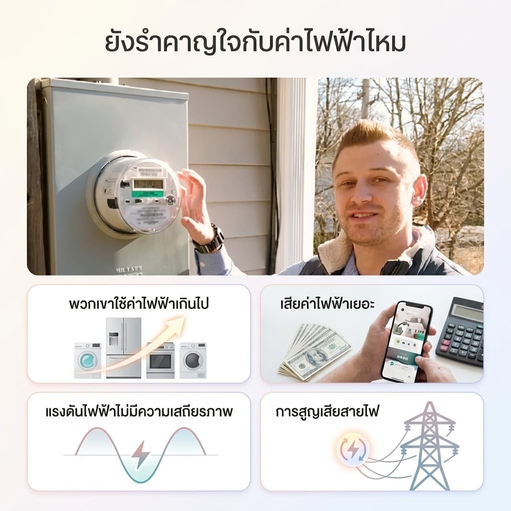 ประหยัดไฟฟ้า ลดค่าไฟ วัสดุทนทาน ใช้งานง่าย เหมาะสำหรับบ้าน/ออฟฟิศ สินค้าขายดี รูปที่ 5