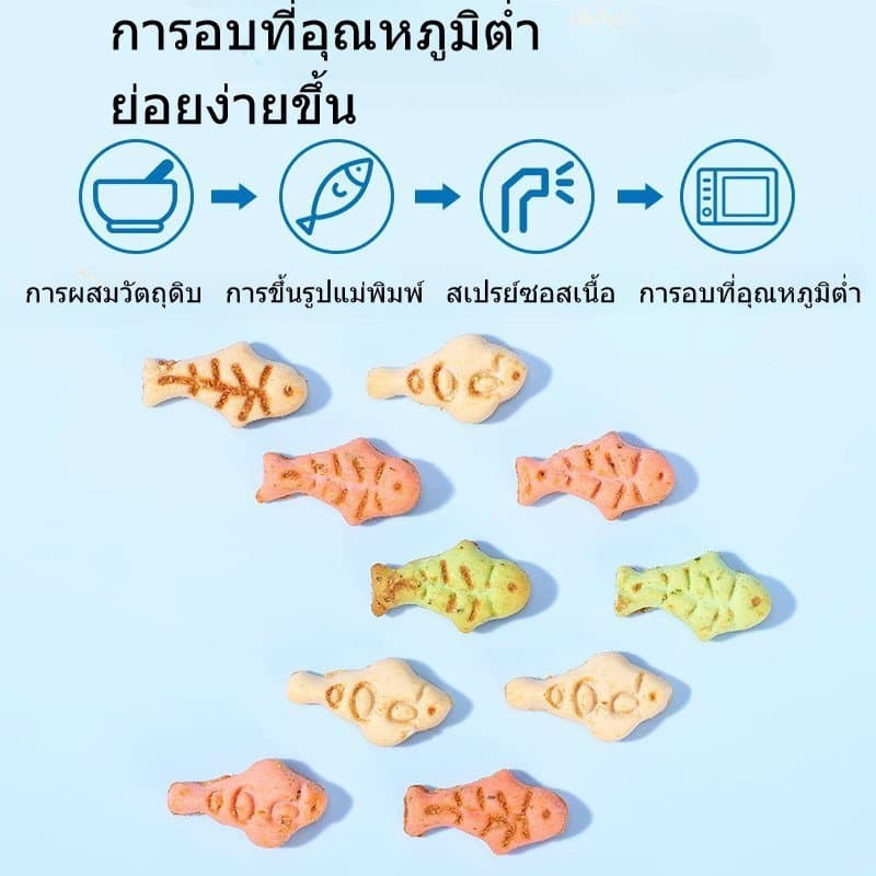 ขนมแมว ฟรีซดราย คุกกี้แมว ลูกแมว ย่อยง่าย ดูดซึมง่าย อาหารว่างแมว ขนมสัตว์เลี้ยง แมวอ้วน รูปที่ 5