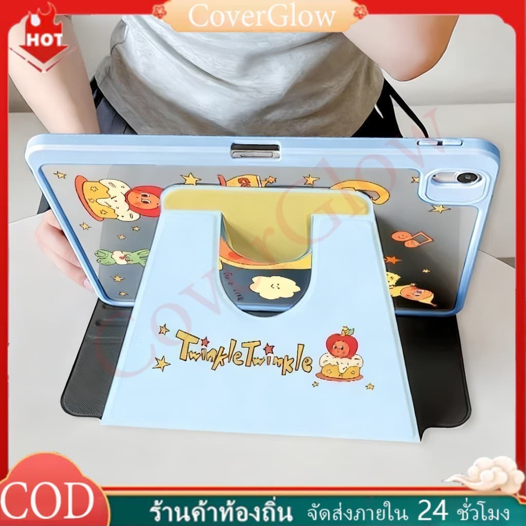 เคสสำหรับ ไอแพด ปรับองศาได้360 องศา เข้ากันได้สำหรับ Air11 gen11a16 gen10 Pro11 Air4/5 Air6/7 2025 10.2 Gen9Gen8/7 Air11 รูปที่ 9