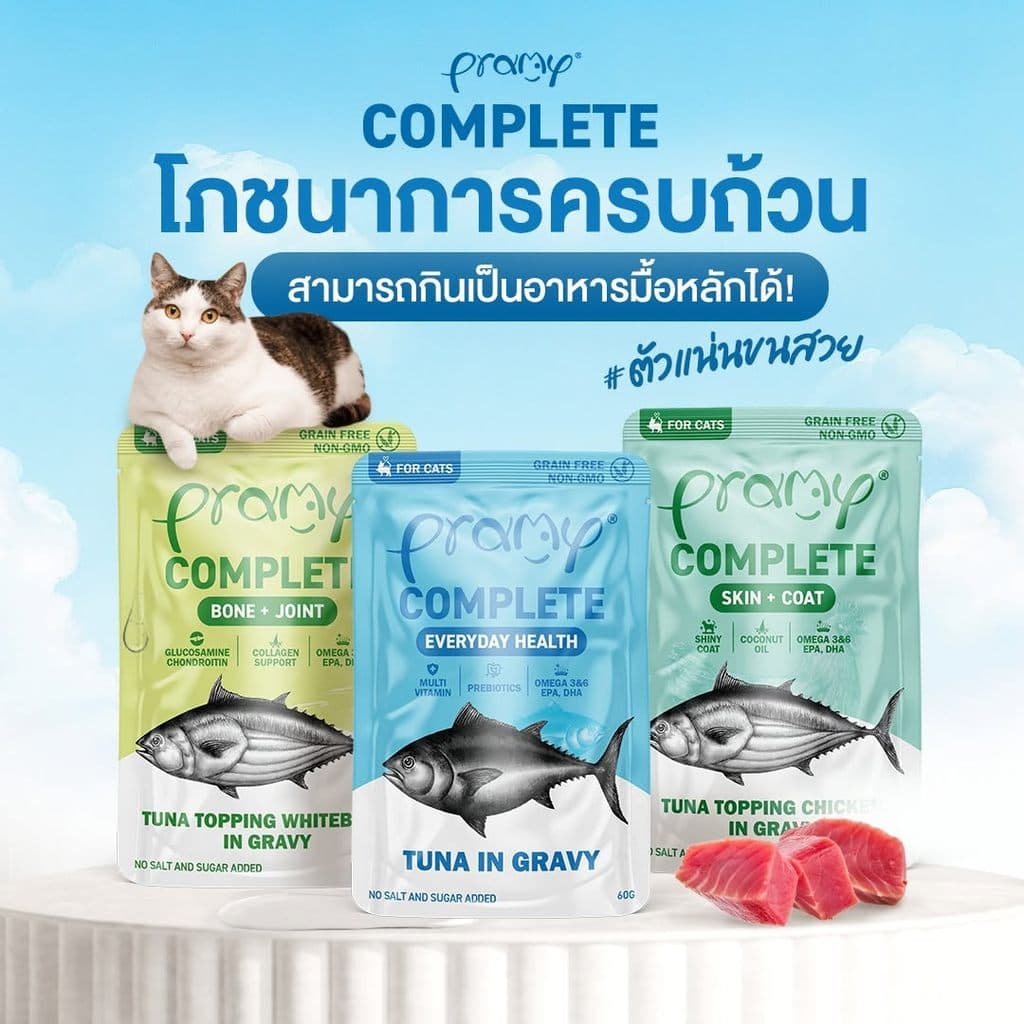 Pramy Complete อาหารเปียกแมวพรามี่สูตร Complete Balance รหัส07 ขนาด 60กรัม รูปที่ 2