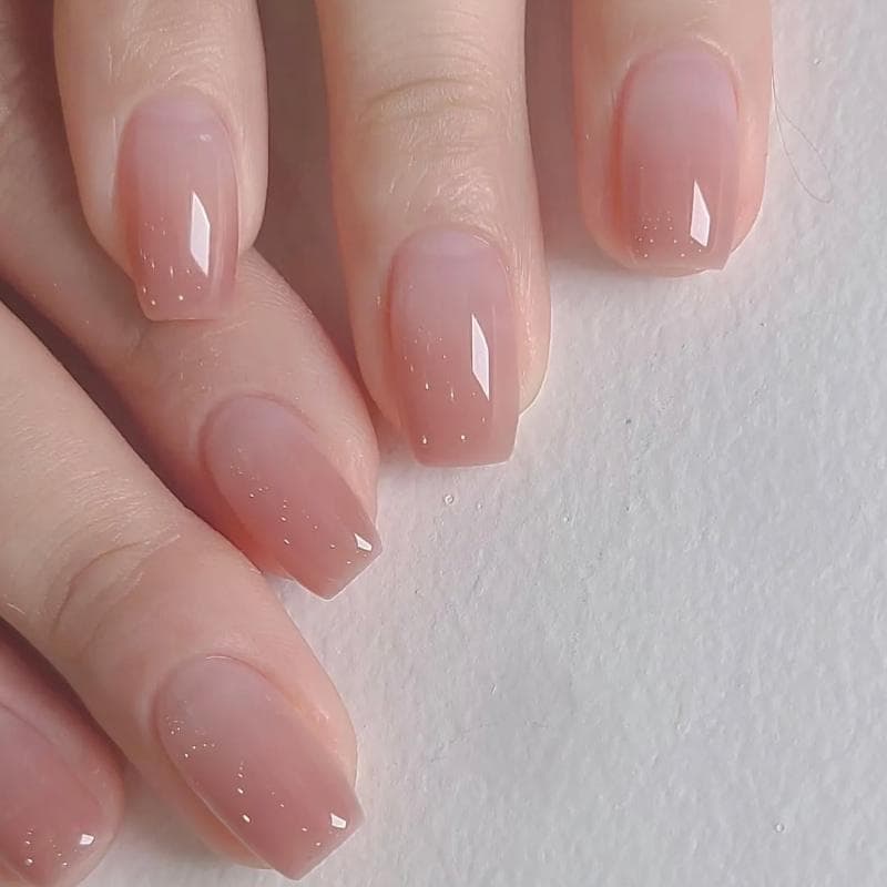 T056 เล็บปลอมสําเร็จรูป ทำด้วยมือ 10 ชิ้น/กล่อง แคทอาย โทนสีนู้ด สีไล่ระดับสวมง่าย ใช้ซ้ำได้ แถมฟรีชุดอุปกรณ์ รูปที่ 2