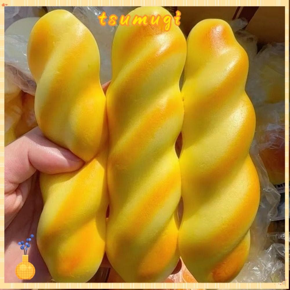 TSUMUGI 1 ชิ้นขนมปัง Squishy, ช้า Rebound Soft Sticky Squeeze ของเล่น, แบบพกพาเปียกนุ่มความเครียด Ball เด็กผู้ใหญ่ รูปที่ 1