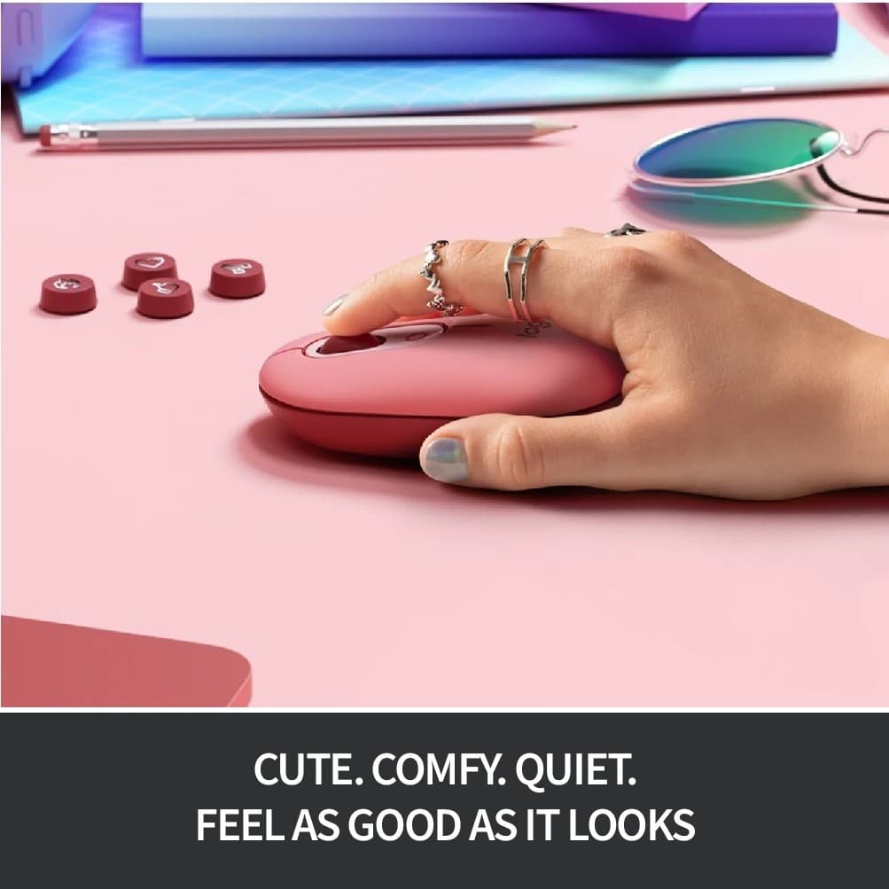 Logitech POP Mouse wireless mouse เมาส์บลูทูธ ไร้สาย เสียงเงียบ ขนาดกะทัดรัด พกพาสะดวก พร้อมปุ่มแบบตั้งโปรแกรมได้ รูปที่ 9