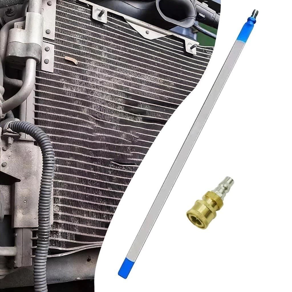 หัวฉีดพ่นน้ำ แบบบางพิเศษ ล้างแผงรังผึ้งหม้อน้ำ ยาว 60cm Water Tank Clean Tool สีดำ รูปที่ 3