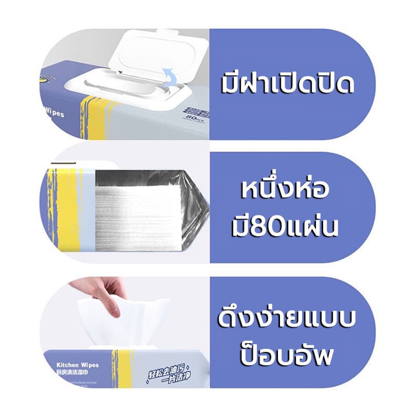 JoyTray เช็ดคราบมัน สะอาดจริงไม่ทิ้งคราบมัน ฆ่าเชื้อโรค พื้นเงา ผ้าเช็ดทำความสะอาดในครัว รูปที่ 7