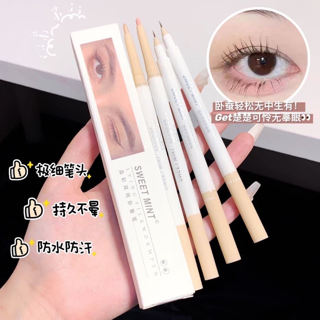 L421 Sweet mint อายแชโดว์ ไฮไลท์ อายไลน์เนอร์ แบบสองหัว เนื้อแมตต์ กันน้ำ ติดทนนาน รูปที่ 5