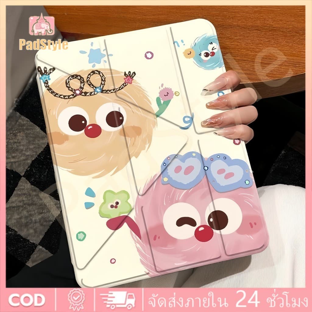 เคสไอแพด gen11 a16 air11 Air5 Gen9/8/7 Pro11 3+Y-shaped เคสสำหรับไอแพด Crystal Glass for case ipad air4 ipad gen10 2022 รูปที่ 9