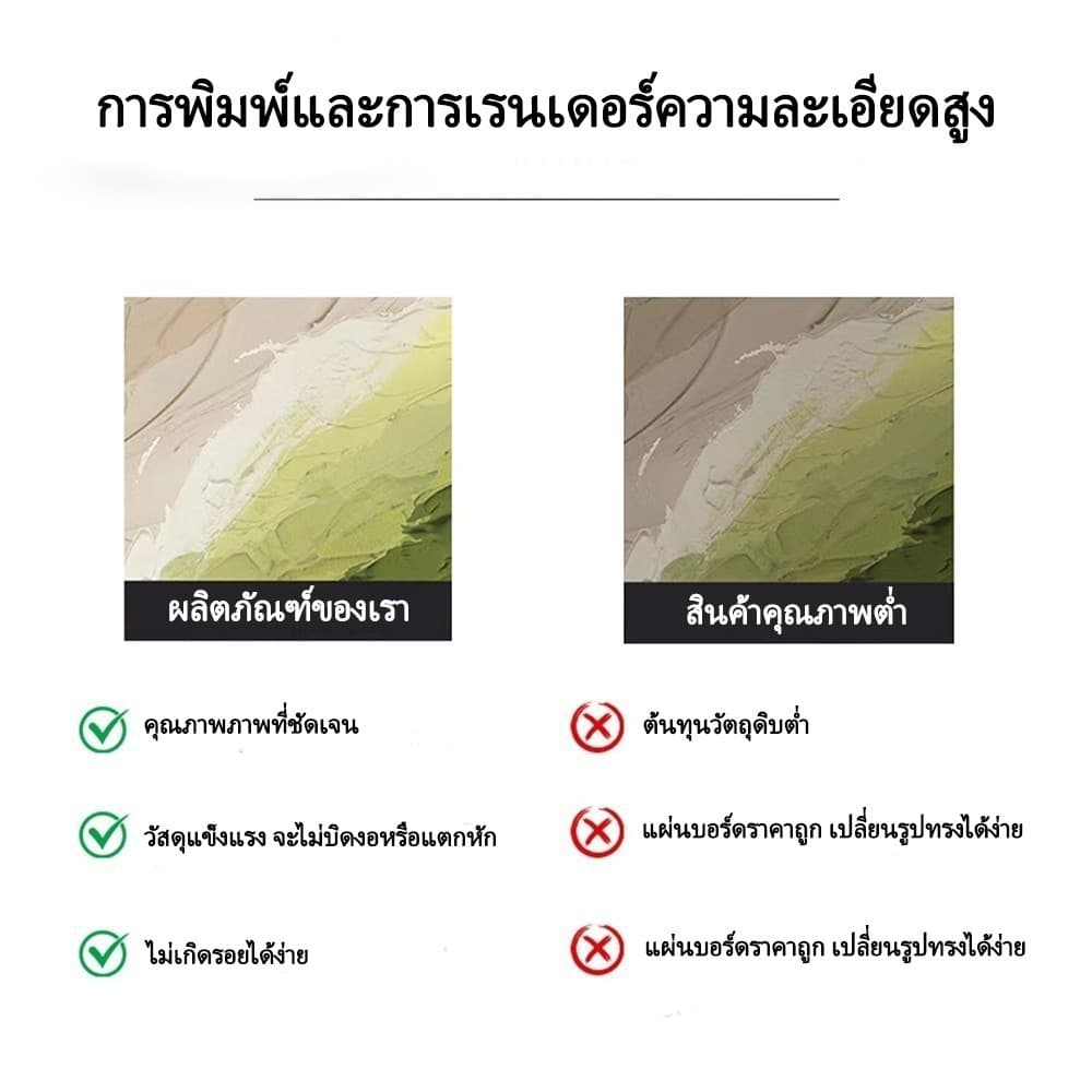 ชุด 3 ชิ้น ภาพวาดตกแต่งสไตล์นอร์ดิก เส้นนามธรรม ใบไม้ โมเดิร์นมินิมอล ห้องนั่งเล่นและห้องนอน สไตล์ครีมไม้ ตกแต่งผนัง รูปที่ 5