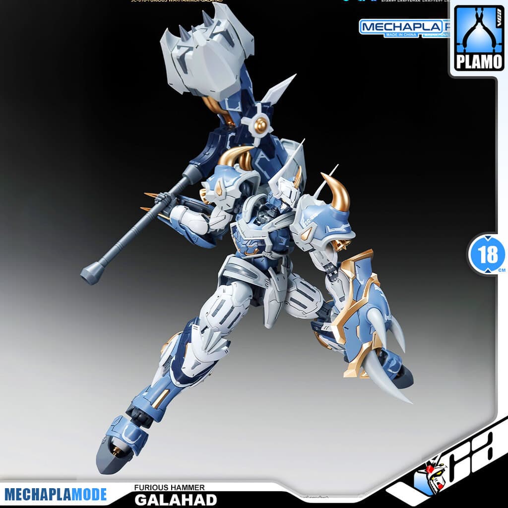 VCA SNAA FURIOUS WARHAMMER GALAHAD ACTION MODEL MECHA TOY REAL GRADE RG ประกอบ หุ่นยนต์โมเดลของเล่น รูปที่ 7