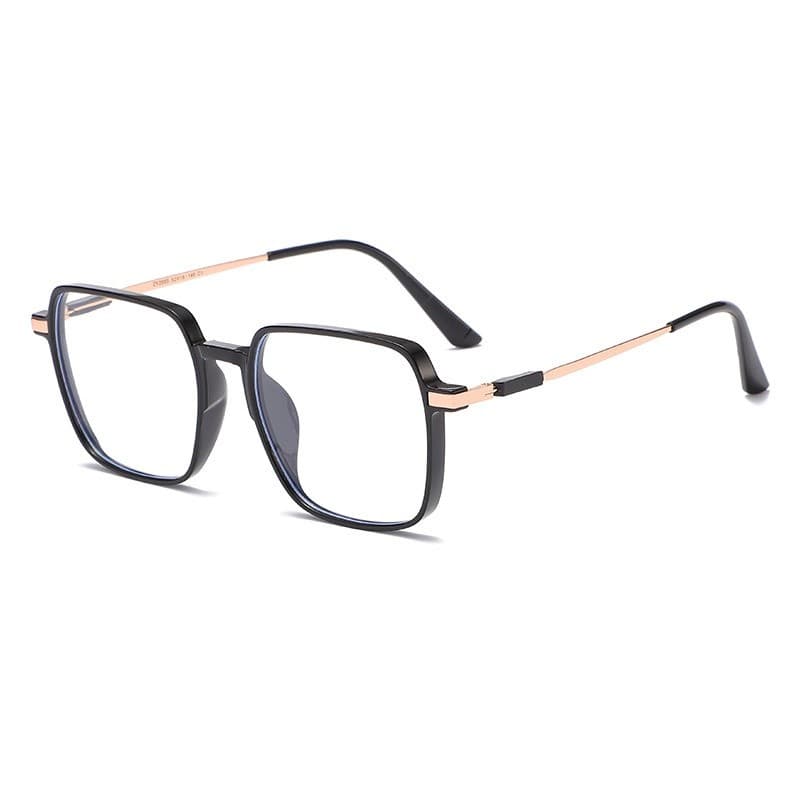แว่นตาทรงสี่เหลี่ยมป้องกันแสงสะท้อนสีฟ้าเหมาะสำหรับใบหน้าใหญ่สี unisex รูปที่ 3