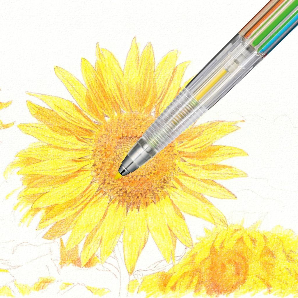 Pentel Art Multi 8 XPH804/ดินสอโฮลเดอร์ 8 สี 2mm/เลือกตัวเดียวหรือเซตพร้อมไส้ 12 สี/ญี่ปุ่น รูปที่ 6