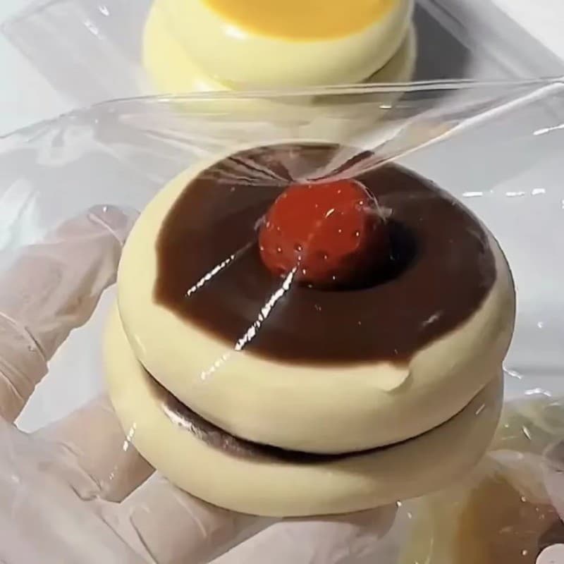Soufflé ซิลิโคนเกรดอาหาร Taba Squishy, ของเล่นบีบนุ่มครีมทํามือ, คลายเครียดคลาสสํานักงาน, ของขวัญอีสเตอร์คริสต์มาส รูปที่ 3