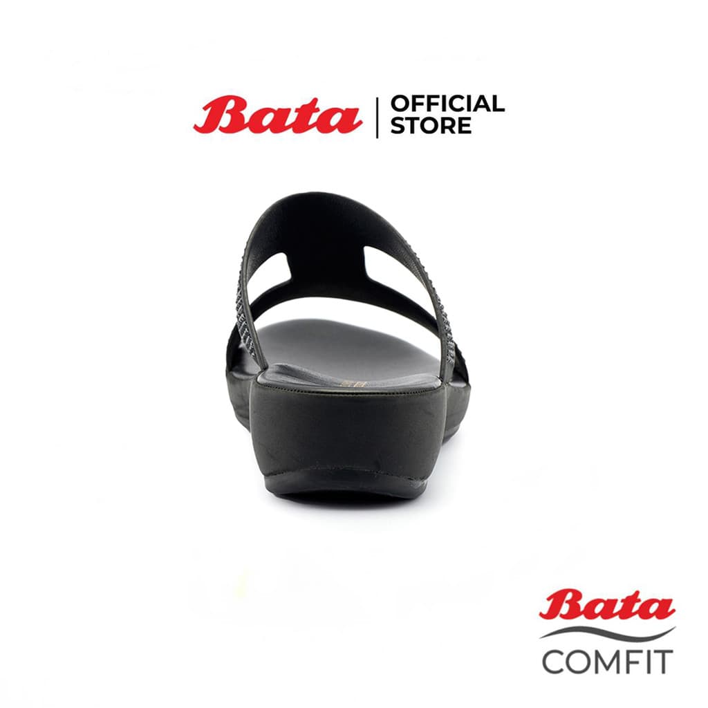 Bata บาจา รองเท้าเพื่อสุขภาพ รองเท้าแตะแบบสวมเพื่อสุขภาพ สำหรับผู้หญิง รุ่น HELENE - สีดำ 6616827 รูปที่ 3