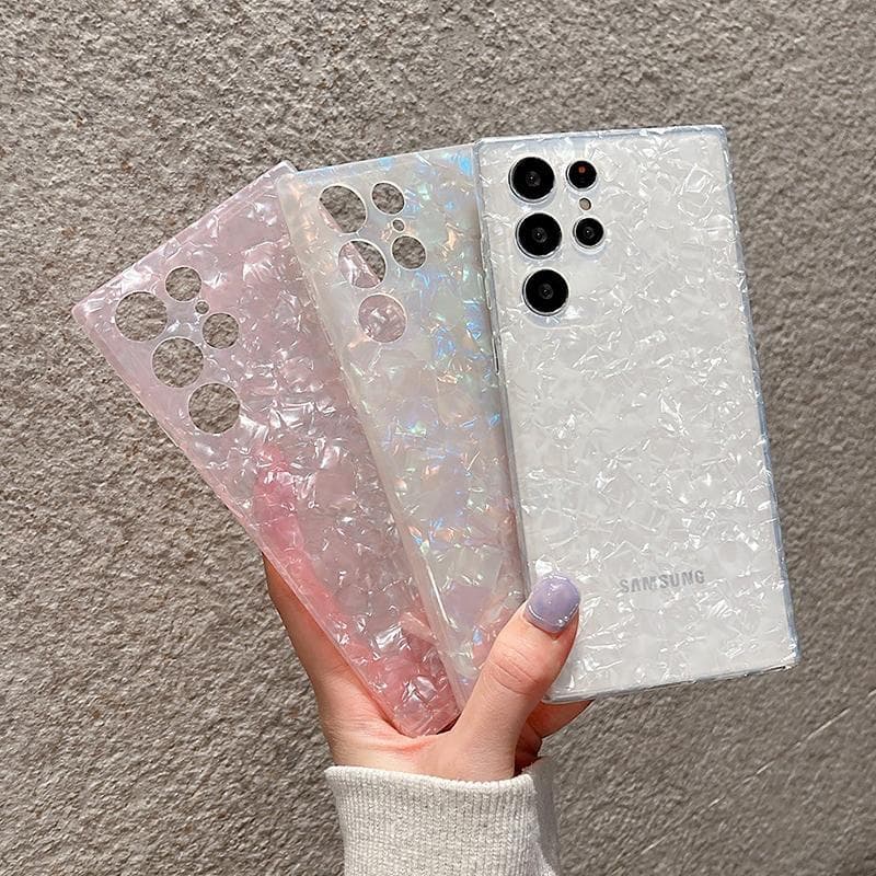 ลวดลายเปลือกหอยมุกที่ทันสมัยเคสโทรศัพท์ Samsung S26 S25 S24 FE S23 S22 Ultra A57 A56 A55 A54 A53 A73 A35 A17 A16 A15 A14 รูปที่ 2