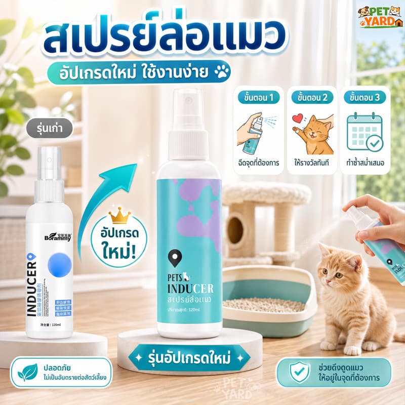 ฟีโรโมนแมว สเปรย์ฟีโรโมนแมว น้ํายาป้องกันสัตว์เลี้ยงติดสัตว์ ช่วยลดความร้อนใน ลดอาการเหมียวอ้อนรบกวน รูปที่ 4