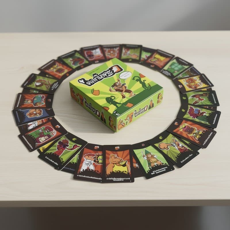 เกมกระดานโยคะ การ์ดเกมครอบครัว เกมปาร์ตี้ เสริมพัฒนาการ ปฏิสัมพันธ์พ่อแม่ลูก ของเล่นเด็ก รูปที่ 8