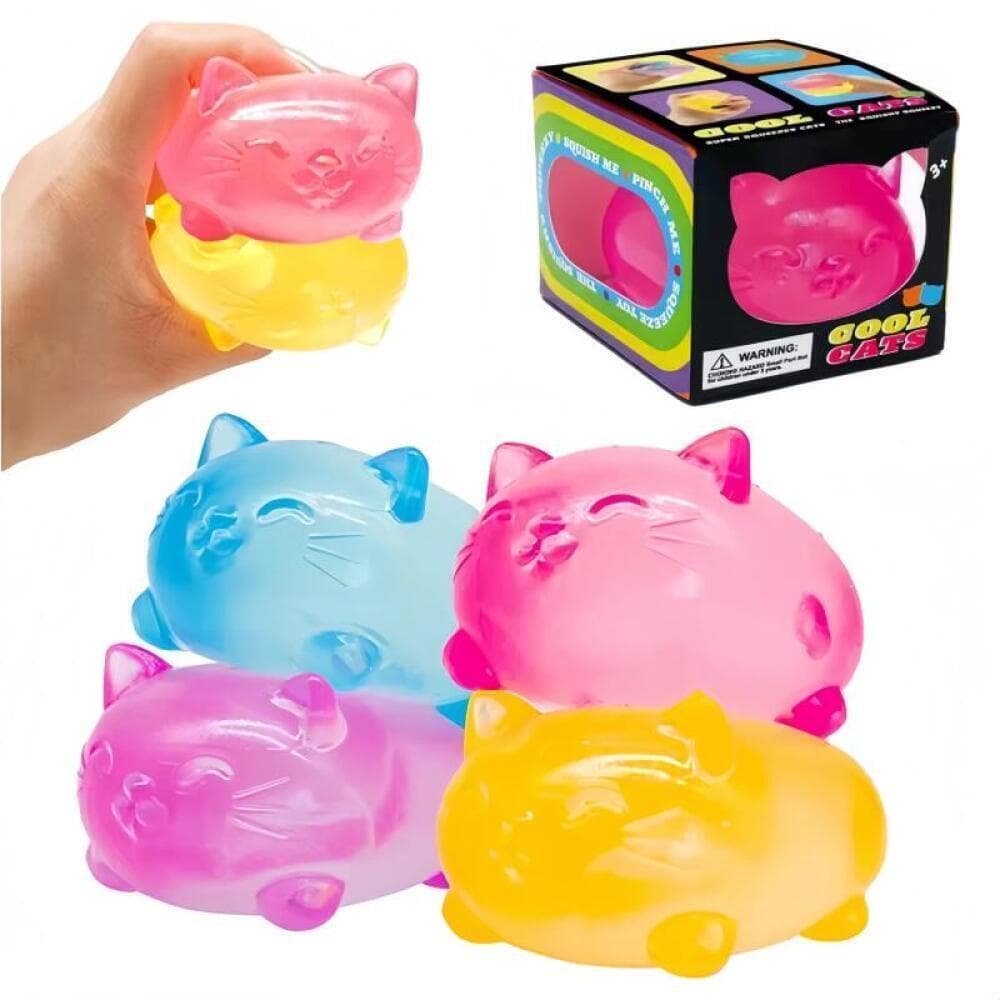 NeeDoh Cat Shape Squishy Maltose Decompression ของเล่นมินิน่ารักปลอดสารพิษของเล่นสนุกบรรเทาความดันผู้ใหญ่เด็กของขวัญวันเกิด รูปที่ 4