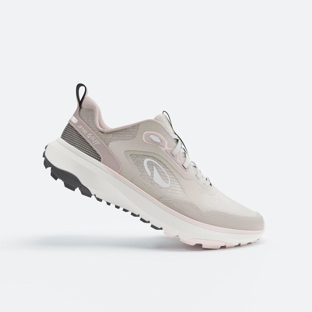 Decathlon Jf190 Grip Women'S Running And Trail Shoes รองเท้าวิ่งและวิ่งเทรลสำหรับผู้หญิง รุ่น Jf 190 Grip - Beige รูปที่ 2