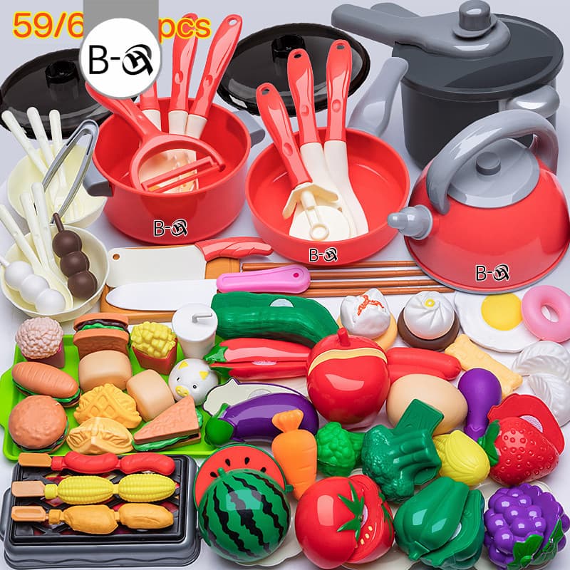 BHQ ของเล่นทําอาหาร ของเล่นเครื่องครัว ชุดเครื่องครัวของเล่นเด็ก มีหลากหลายสไตล์ให้เลือก รูปที่ 1