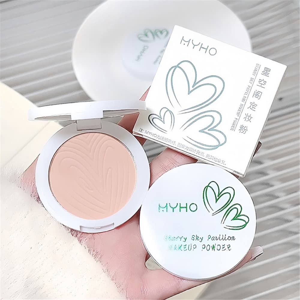 แป้งพัฟ คุมมัน เนื้อเนียนนุ่ม ปกปิดจุดด่างดำ ผิวขาวกระจ่างใส กันน้ำ MYHO Powder รูปที่ 6