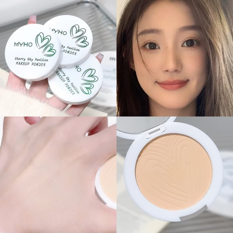 แป้งพัฟ คุมมัน เนื้อเนียนนุ่ม ปกปิดจุดด่างดำ ผิวขาวกระจ่างใส กันน้ำ MYHO Powder รูปที่ 8
