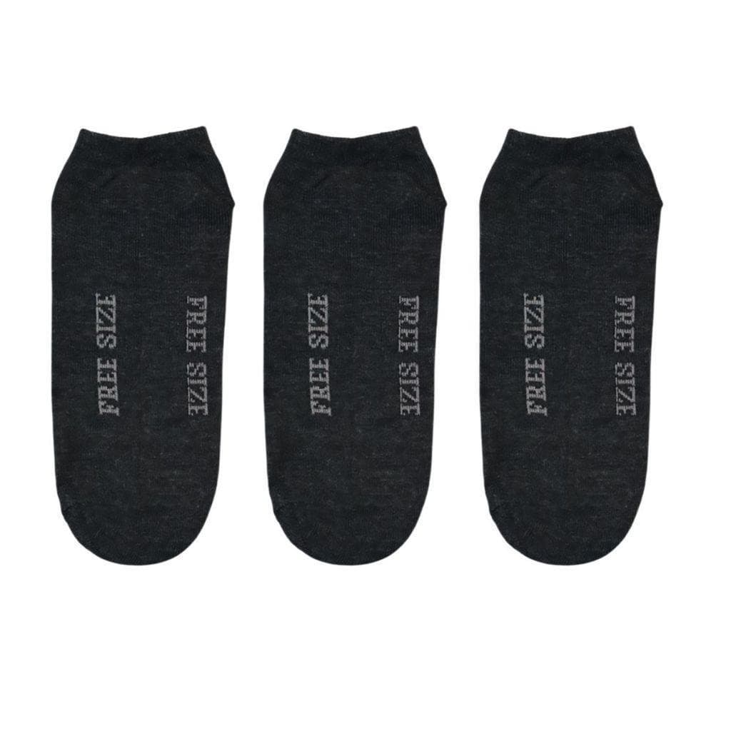 ยกโหล 12 คู่ ถุงเท้าตาตุ่ม สีเทาเข้ม แพ็ค 12 คู่ ขนาด free size รูปที่ 3