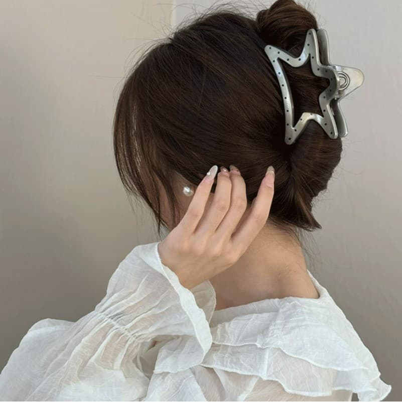 คลิปลําผม Elegant Grey Spot 10 สี สำหรับผู้หญิง รูปที่ 7