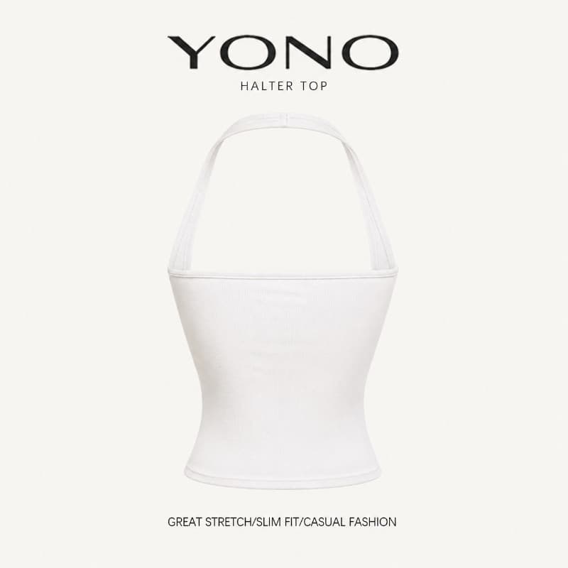 halter top เสื้อคล้องคอสีพื้น ผู้หญิง ทรงเข้ารูป มีหลายสี ฟีล y2k หวานแซ่บ แมตช์ง่าย รูปที่ 3