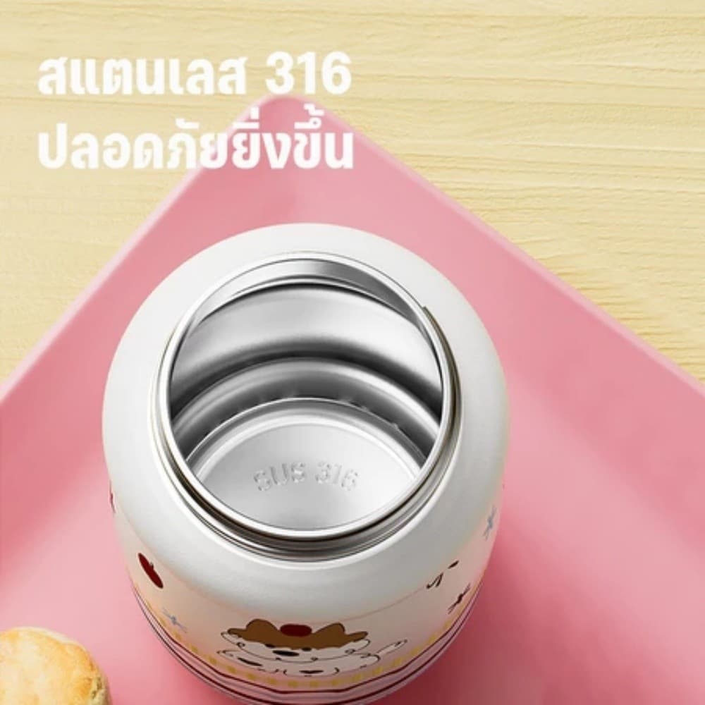 นักเรียนแบบพกพาถ้วยความร้อนสแตนเลสพร้อมฟางเด็ก Protection ล็อคด้วยเชือกง่ายต่อการพกพาสำหรับโรงเรียน รูปที่ 4