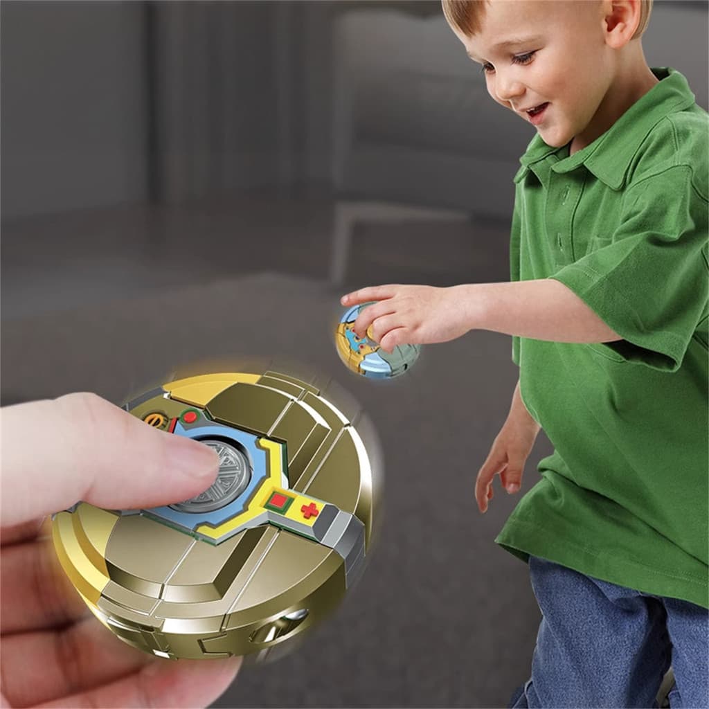 Shape-forming Robot Fidget Toy Transforming Robot Fidget Spinner สําหรับผู้ใหญ่วัยรุ่นเด็กความเครียดบรรเทา รูปที่ 2