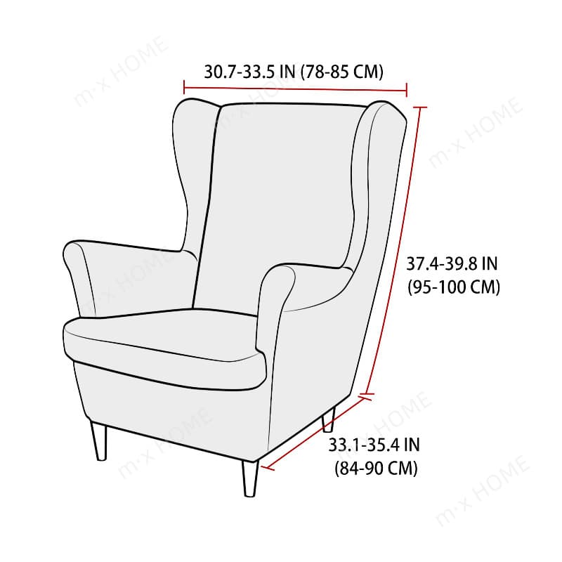 IKEA STRANDMON อิเกีย ผ้าคลุมเก้าอี้โซฟา ผ้าสแปนเด็กซ์ แบบยืดหยุ่น สีพื้น พร้อมเบาะรองนั่ง ผ้าหุ้มโซฟามีที่วางแขน ผ้าหุ้มโซฟา 1 ที่นั่ง รูปที่ 2