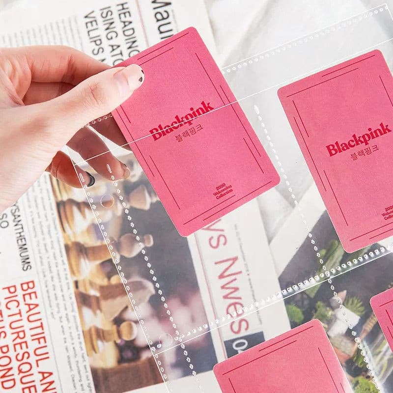 A4 Photocard Holder Clear Loose Leaf Photo Album Linings 1/2/3/4/6/8/9 กระเป๋าหน้าด้านใน Card Binder Collector Book รูปที่ 3