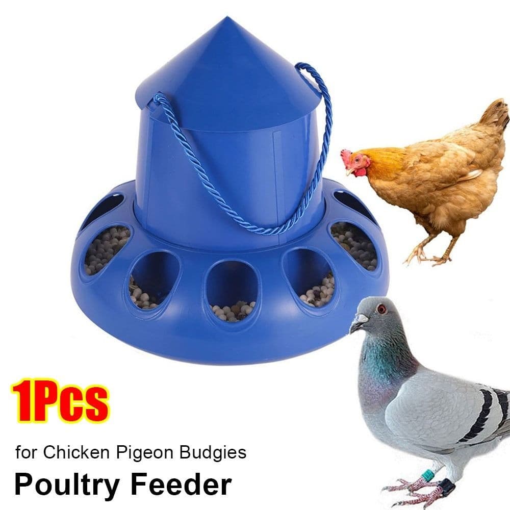 FOVIUPET 1ชิ้นไก่ป้อนอัตโนมัติ,11หลุม25x23เซนติเมตรสัตว์ปีกป้อน,ทนทานพลาสติกตู้อาหารชามสําหรับไก่ หงส์ รูปที่ 7