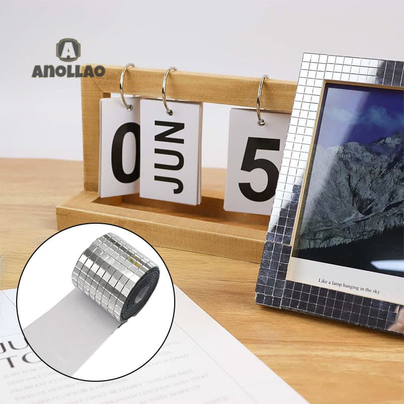 สติกเกอร์กระจกโมเสค อะคริลิค ทรงสี่เหลี่ยม มีกาวในตัว DIY สําหรับติดตกแต่งผนังบ้าน รูปที่ 4
