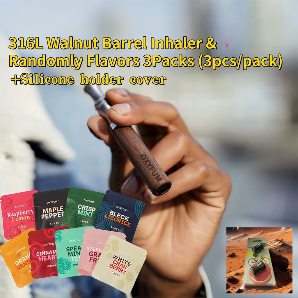 OXYFUM ที่ต้องการ Infused Essential Oil รสน้ํามันหอมระเหย Artifact อุปกรณ์ Air Inhaler Mouthpiece The Good Habita รูปที่ 5