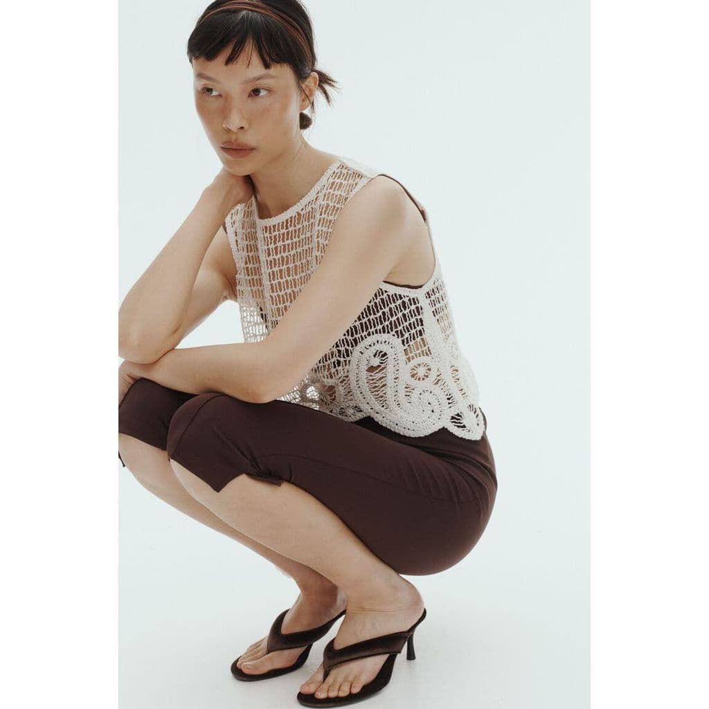 H&M เลกกิ้งคาปรีทรงขากระดุมพับ ผู้หญิง 1345406_1 รูปที่ 7