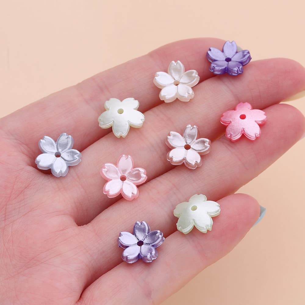 ลูกปัดมุก 50 ชิ้น ขนาด 11mm ทำจากวัสดุ ABS เลียนแบบไข่มุก สําหรับใช้งาน DIY ในสร้อยข้อมือและสร้อยคอมุก รูปที่ 8