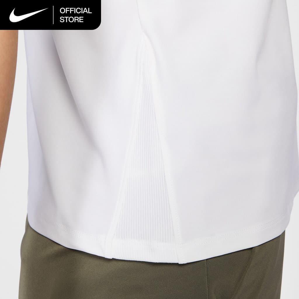 Nike Dri-FIT Women's Victory Short-Sleeve Golf Polo - White รูปที่ 6