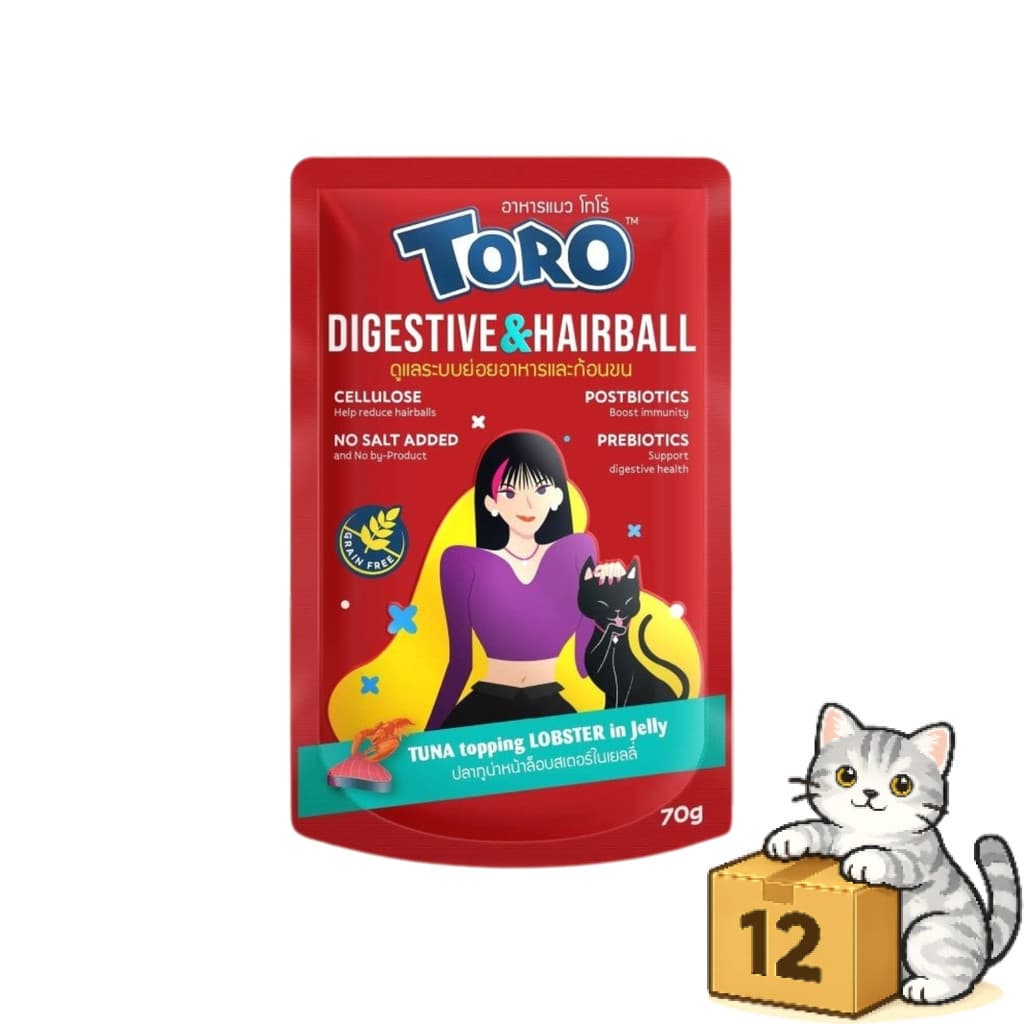 Toro โตโร่ อาหารเปียกแมว สูตรเกรนฟรี สำหรับแมวทุกวัย เปียกแมว ซอง 70g รูปที่ 7