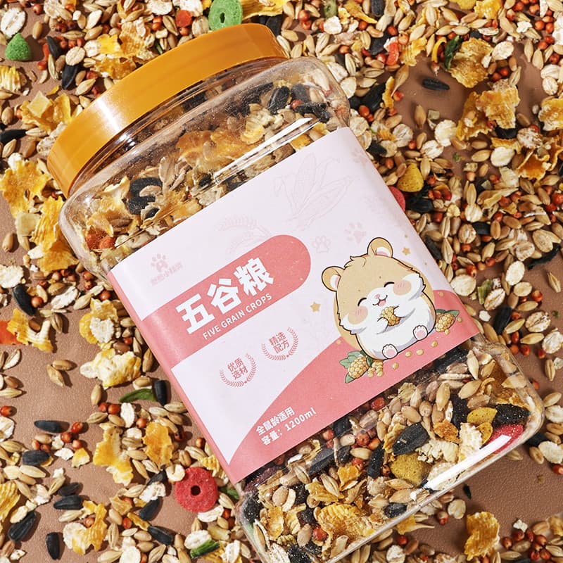 อาหารหนูแฮมสเตอร์ 1200ML อาหารสัตว์เลี้ยงฟันแทะทุกชนิด Hammer Food แฟตเทล อาหารผสม รูปที่ 9