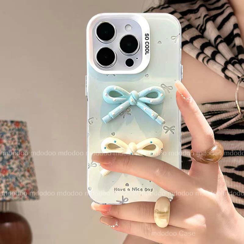 เคส For VIVO V70 V60 V50 V40 Lite V40E V30E V29E V27E S1 V30 Pro V29 V27 V25 5G V25E V23E V23 V20 V21E 4G Y200 Y100 X100 X90S X90 X80 Y78 Y27 Y36 S12 Macaron Gradient Color Three-dimensional Bow Shockproof Durable Large Frame Protection Phone Case YKC 88 รูปที่ 8