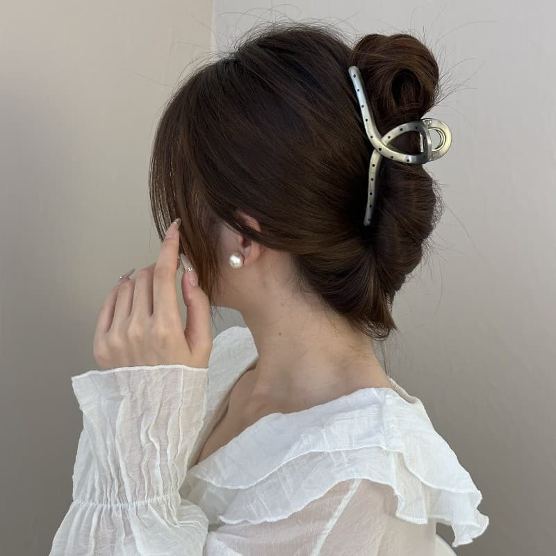 คลิปลําผม Elegant Grey Spot 10 สี สำหรับผู้หญิง รูปที่ 8