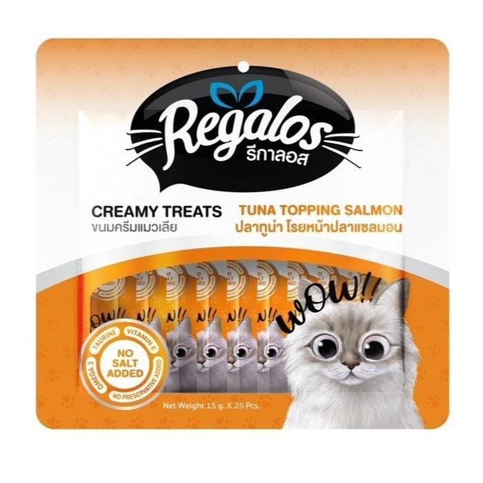 ขนมแมวเลีย Regalos X Dr.Choice สุขภาพดี ขนาด 15g x 25 ซอง รูปที่ 6