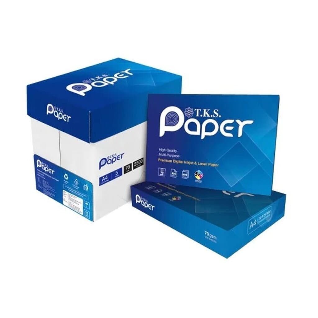 T.K.S. PAPER ขนาด A4 ความหนา 70G กระดาษถ่ายเอกสาร จำนวน 500 แผ่น/1รีม รูปที่ 5