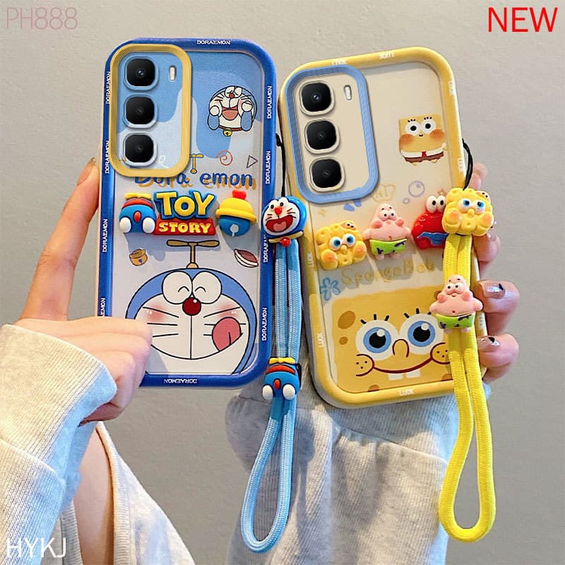เคส INFINIX Hot 60 Hot 60i Hot 60Pro Anti fall อะนิเมะการ์ตูน TPU เคสโทรศัพท์ซิลิโคนอ่อนนุ่ม TYHM รูปที่ 1