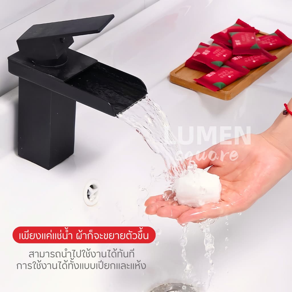 ผ้าขนหนูอัดเม็ดCotton 100ชิ้น ผ้าขนหนูอาบน้ำใช้แล้วทิ้ง ผ้าอัดเม็ดพกพา ผ้าเช็ดตัวพกพา ทิชชู่ รูปที่ 2