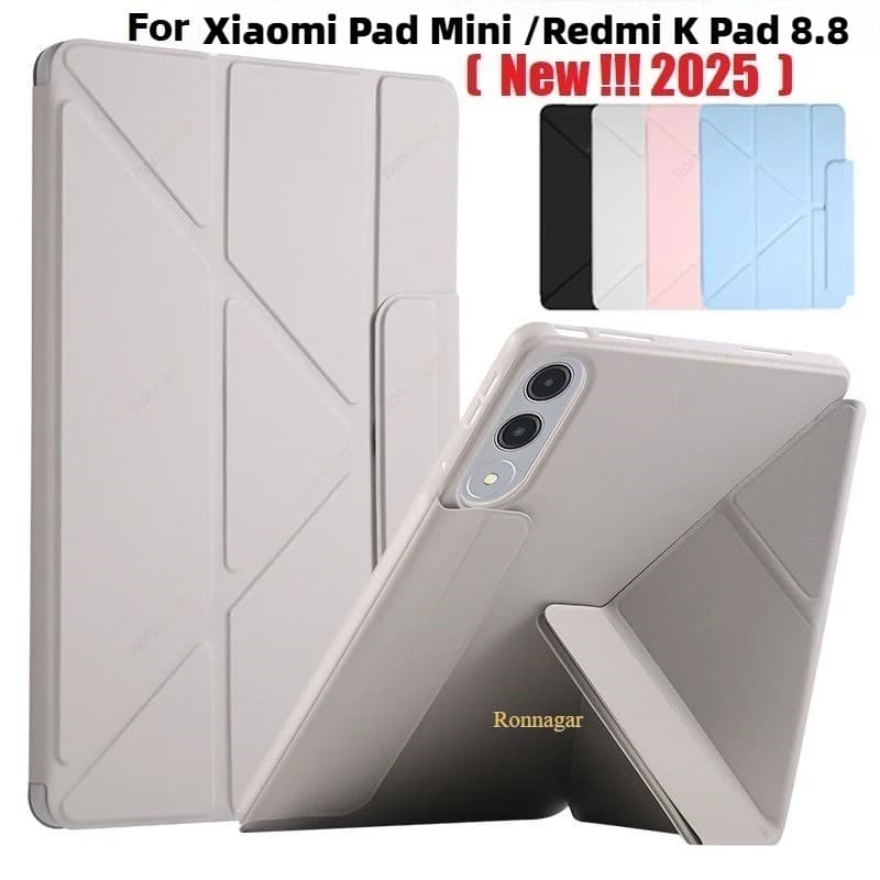 Y พับสําหรับ Xiaomi Pad Mini 8.8 2025 สําหรับ Redmi K Pad 8.8 นิ้วแท็บเล็ต Wake/Sleep กรณี Multi-พับป้องกัน TPU Shell รูปที่ 1
