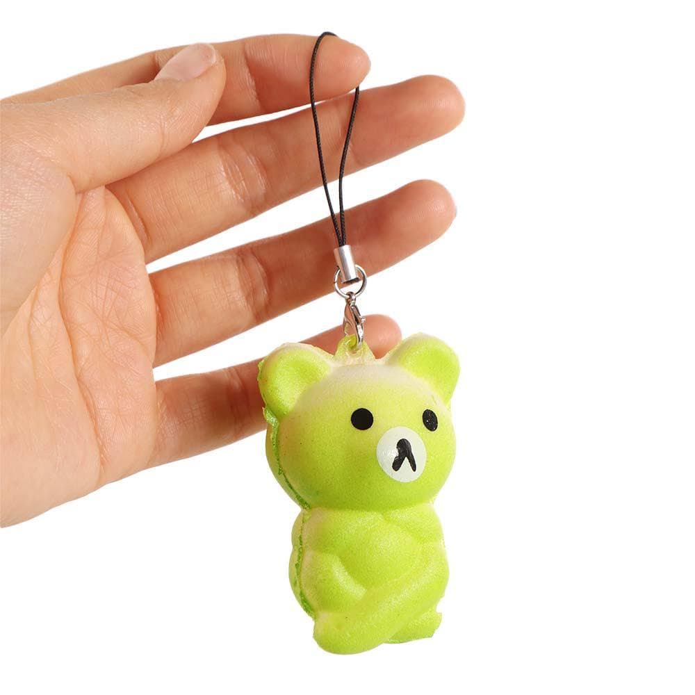 MIRAGE Squishes ของเล่น,พวงกุญแจน่ารักสายคล้องโทรศัพท์มือถือของเล่นขนมปังนุ่ม,ของขวัญวันเกิดแกล้งเล่นอาหารมินิขนาด Kawaii บีบเค้กเด็กของขวัญ รูปที่ 6