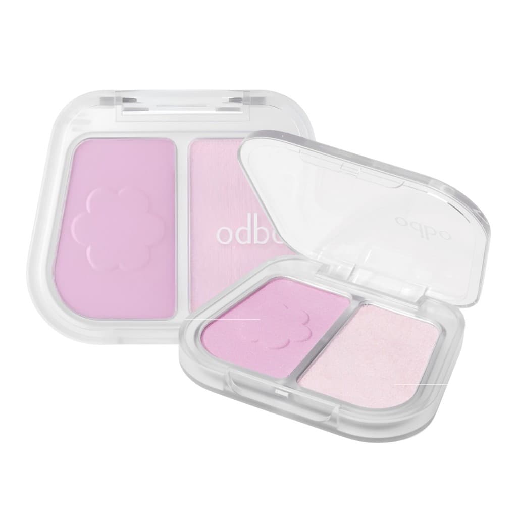 odbo Duo Fuse Blush & Highlight บลัชออน & ไฮไลท์เตอร์ เนื้อละเอียด เนียนนุ่ม รูปที่ 2