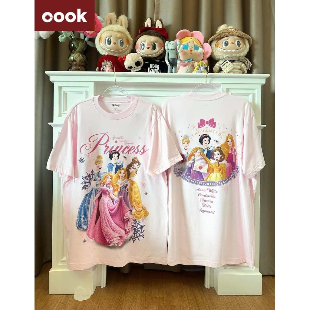 disney เสื้อยึด ผ้าเทคโนโลยี Sorona จากอเมริกา พิมพ์ลาย aurora เสื้อยืด oversize เหมาะ ผู้หญิง และ ผู้ชาย #543 รูปที่ 1